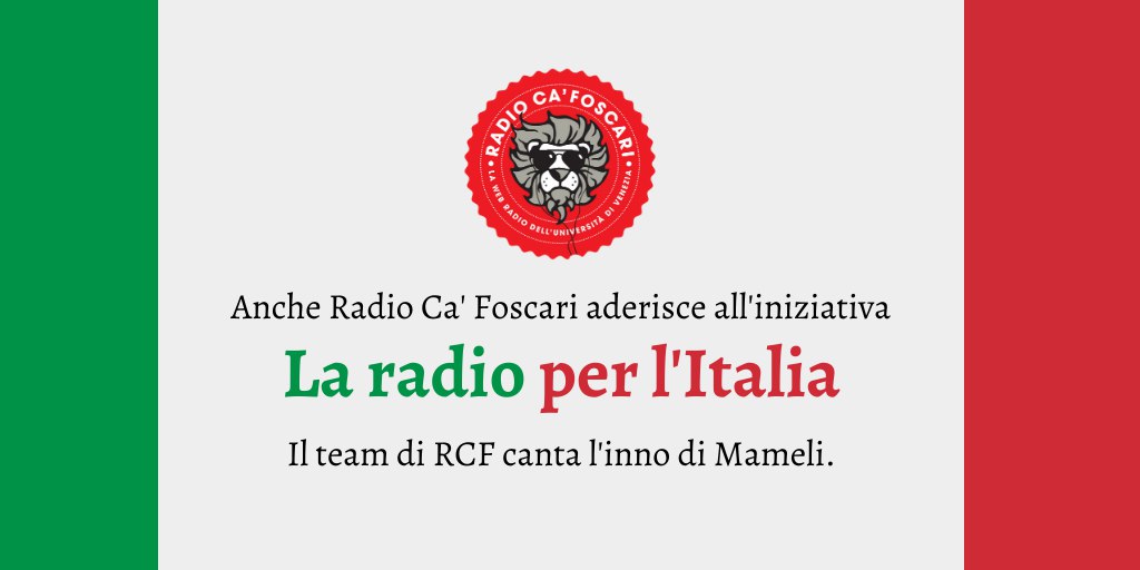 Flashmob La radio per l’Italia: anche Radio Ca’ Foscari partecipa