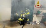 Incendio a San Stino di Livenza: garage prende fuoco il giorno di Pasqua GALLERY