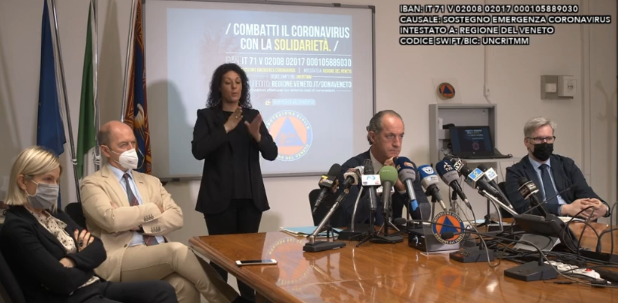 Zaia, per la fase 4 “Pronti a mettere in campo l’artiglieria pesante”