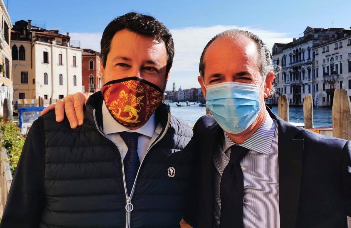 Salvini a Venezia: "Invidioso di Zaia? Ma quale rivalità, lo sento più di mia madre" - VIDEO e GALLERY