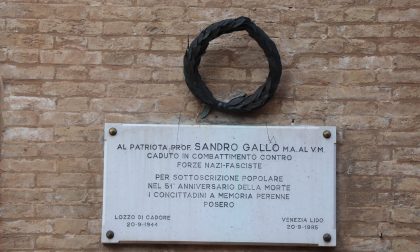 Commemorazione del partigiano Sandro Gallo, a 76 anni dalla morte: ieri la cerimonia al Lido