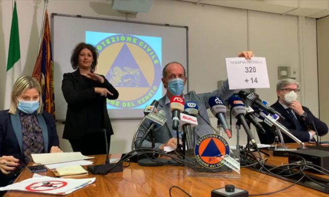 Covid, Zaia: “Ecco la nuova ordinanza” | +2194 positivi in Veneto | Dati 24 novembre 2020