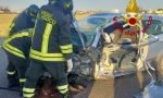 Incidente lungo via Martire delle Foibe, ferito un automobilista FOTO