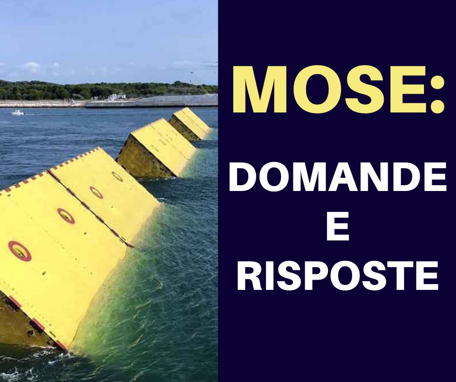 GUIDA  AL MOSE: le domande più frequenti sull’opera dopo le polemiche: risponde l’assessore  Venturini