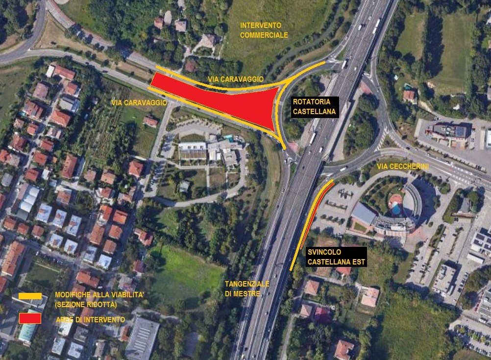 Aev Terraglio, lavori sulla tangenziale di Mestre da domani: come cambia la viabilità