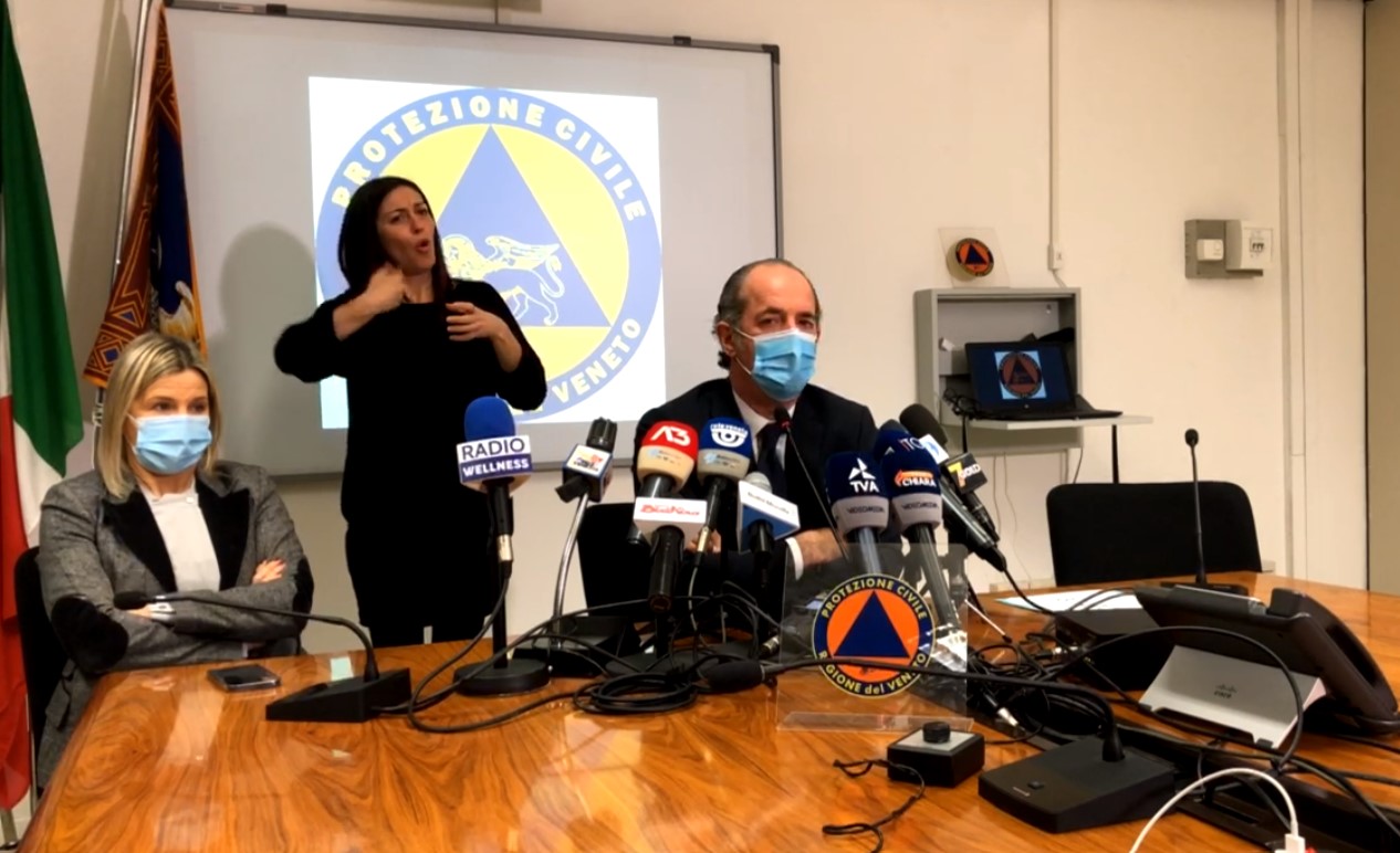 Covid, Zaia: “Con AstraZeneca tutti vaccinati entro giugno | + 2076 positivi | Dati del 14 gennaio 2021