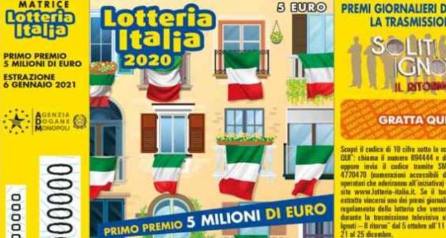 Lotteria Italia 2020, quinto premio da 250mila euro a Cavarzere: unica "portabandiera" del Nord