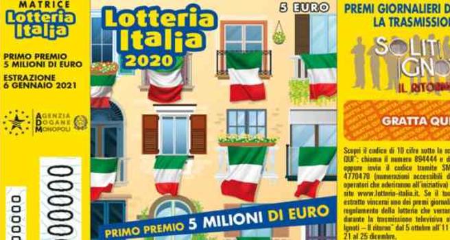 Lotteria Italia 2020, quinto premio da 250mila euro a Cavarzere: unica “portabandiera” del Nord