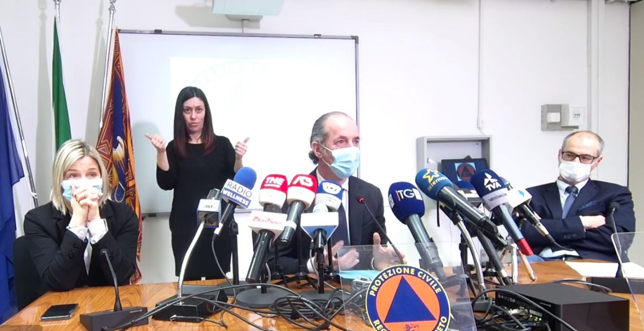 Covid, Zaia: “La curva sta crollando, ma teniamo alta la guardia” | +896 positivi | Dati 4 febbraio 2021