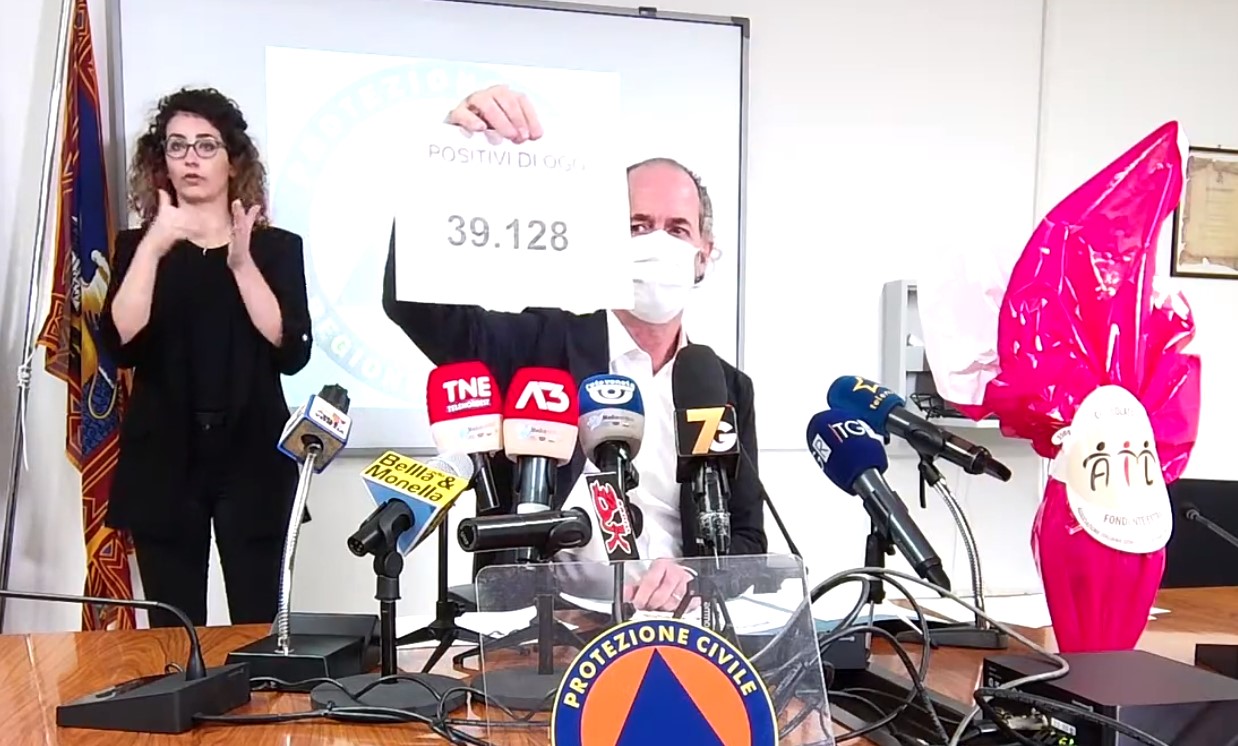 Covid, Zaia: “Progetto innovativo, da domenica la classe 1936 accederà al vaccino in modo diretto” | +2042 positivi | Dati 24 marzo 2021
