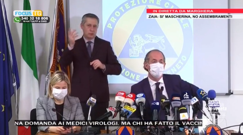 Covid, Zaia: “Siamo sul limite della zona arancione” | +1861 positivi | Dati 25 marzo 2021
