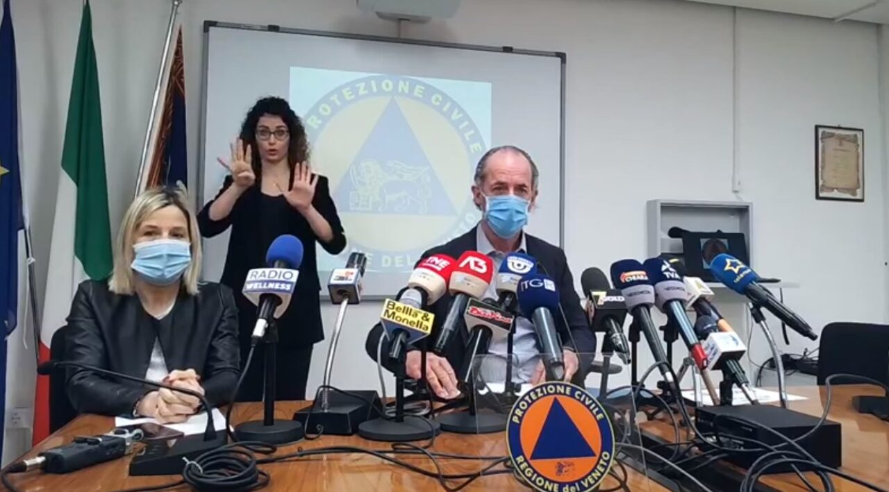 Covid, Zaia: “Vaccini? Sono pochi. E’ come organizzare nozze con i fichi secchi” | +988 positivi | Dati 9 aprile 2021