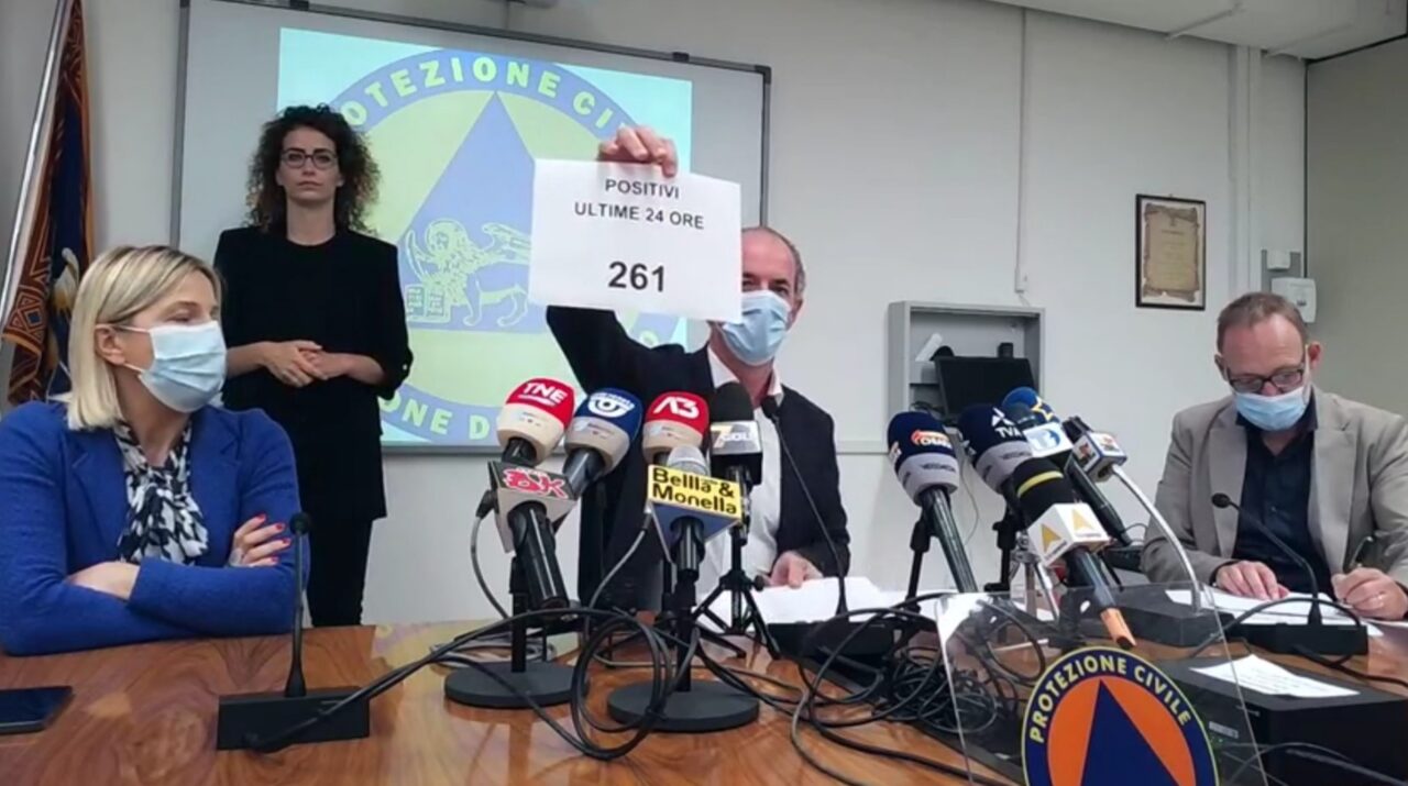 Aperti 276mila posti per il vaccino anti Covid, Zaia: “Rischio zona gialla? No” |+261 positivi | Dati 14 luglio 2021