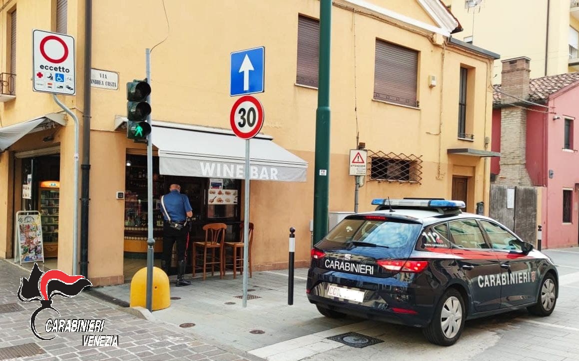 Mancato rispetto delle norme anti Covid, sigilli al “Wine Bar” recidivo di Mestre