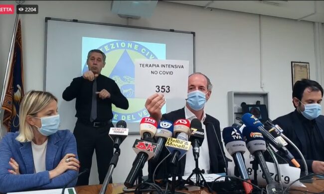 Covid, Zaia: “I sanitari non immunizzati sono ancora 17mila” | +460 positivi | Dati 2 agosto 2021