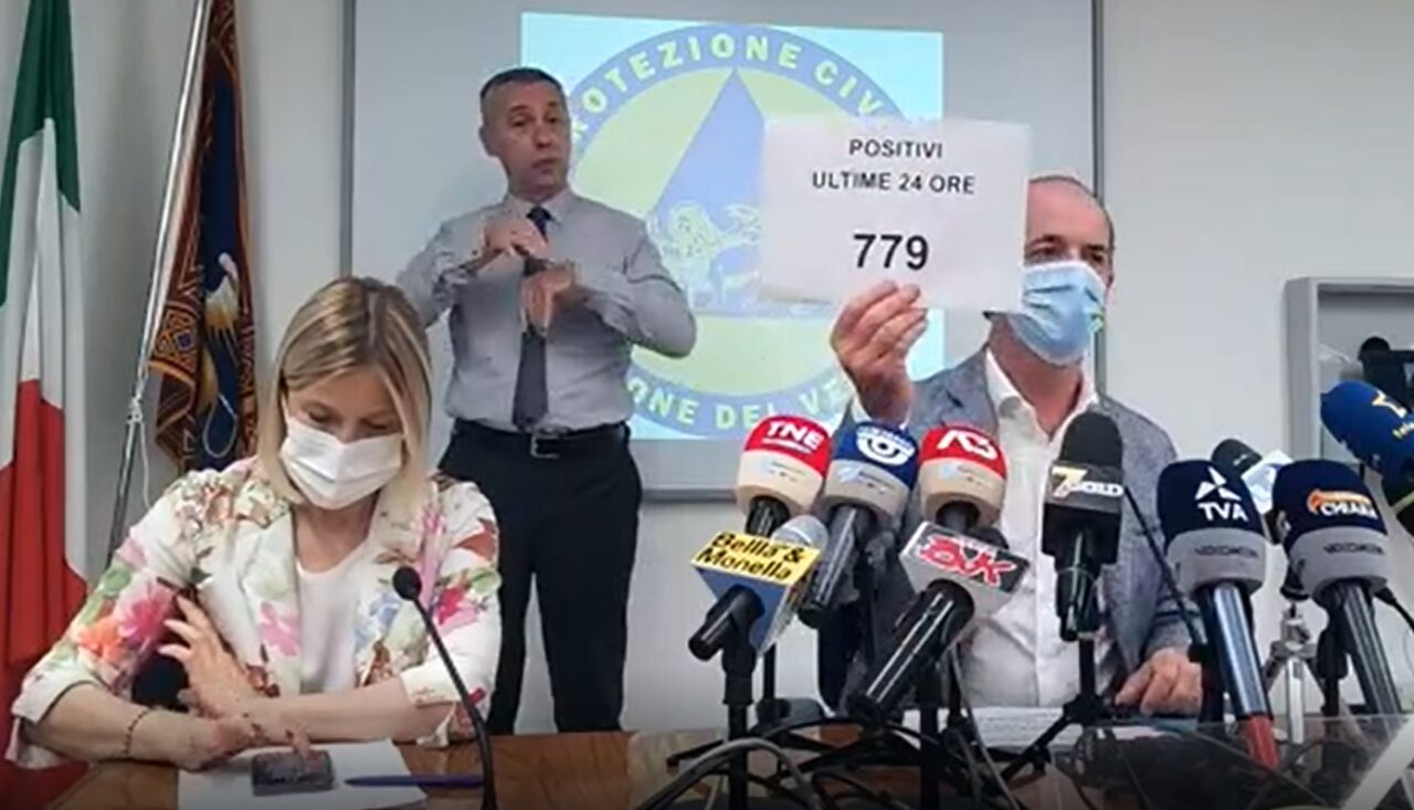 Covid, Zaia: “Una settimana di vaccinazioni libere” | +779 positivi | Dati 4 agosto 2021