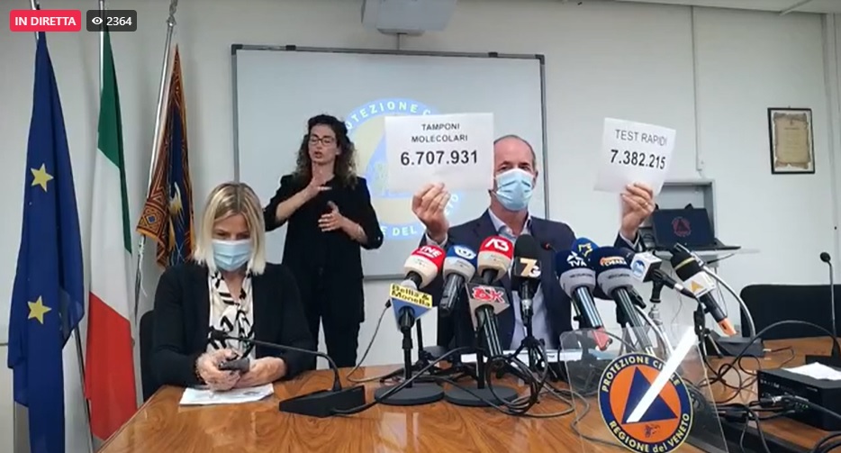 Covid, Zaia: “Over 80, da oggi prenotazioni aperte per la terza dose” | + 472 positivi | Dati 30 settembre 2021