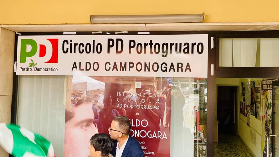 Il circolo Pd di Portogruaro finisce nel mirino dei vandali