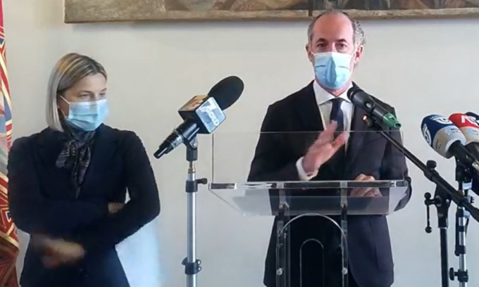 Covid, il Governatore Zaia bacchetta i Veneti: “Senza mascherina torniamo al 2020” | + 336 positivi | Dati 2 novembre 2021