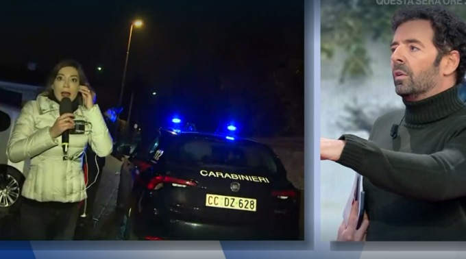 Inviati della Vita in Diretta derubati in diretta mentre parlano di rapine in villa