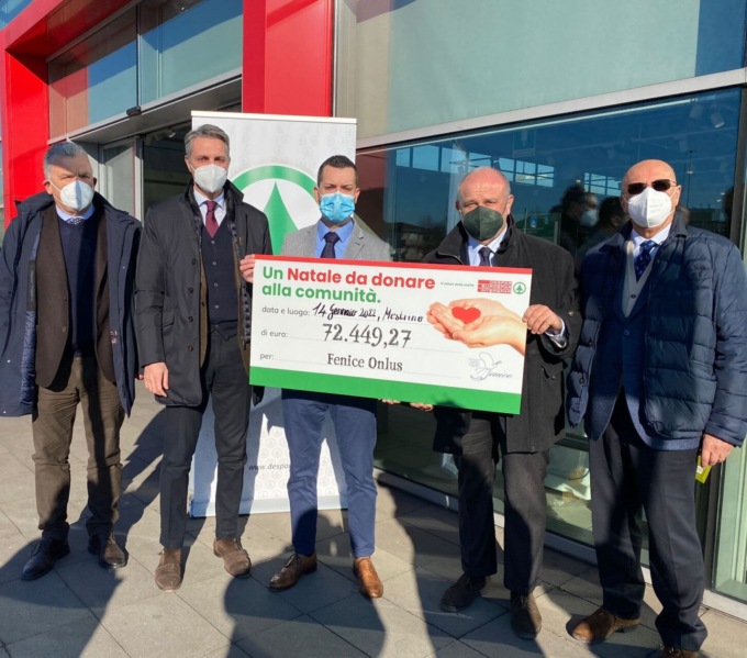 Despar e “Un Natale da donare alla comunità”: raccolti oltre 72mila euro per sostenere l’associazione veneziana “Fenice”