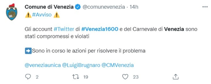 Hacker vogliono rovinare la festa di Carnevale: Venezia sotto attacco