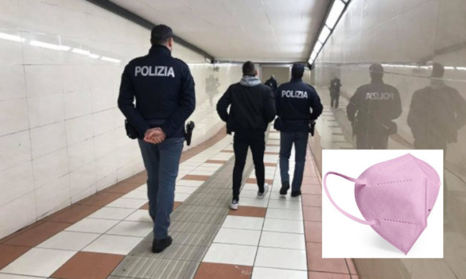 Le mascherine per la Polizia sono rosa e scoppia la bufera, il sindacato: “Sono inadeguate”