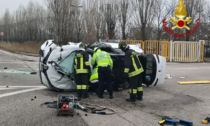 Incidente tra due auto sulla Triestina: 5 feriti