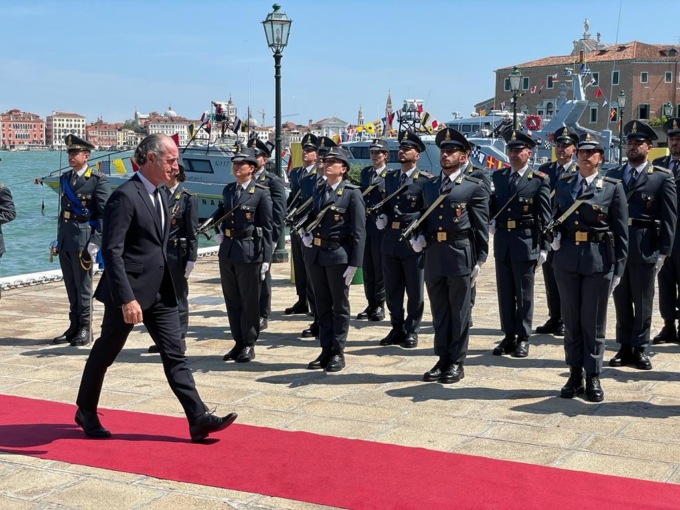 Avvicendamento Guardia di Finanza Triveneto, Zaia: “Benvenuto al generale Lopez”
