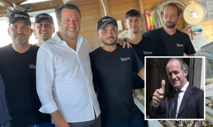 Matteo Salvini fa tappa a Venezia: il “capitano” vuole il Governatore in Parlamento ma lui lo scansa e va a una festa a Cervia