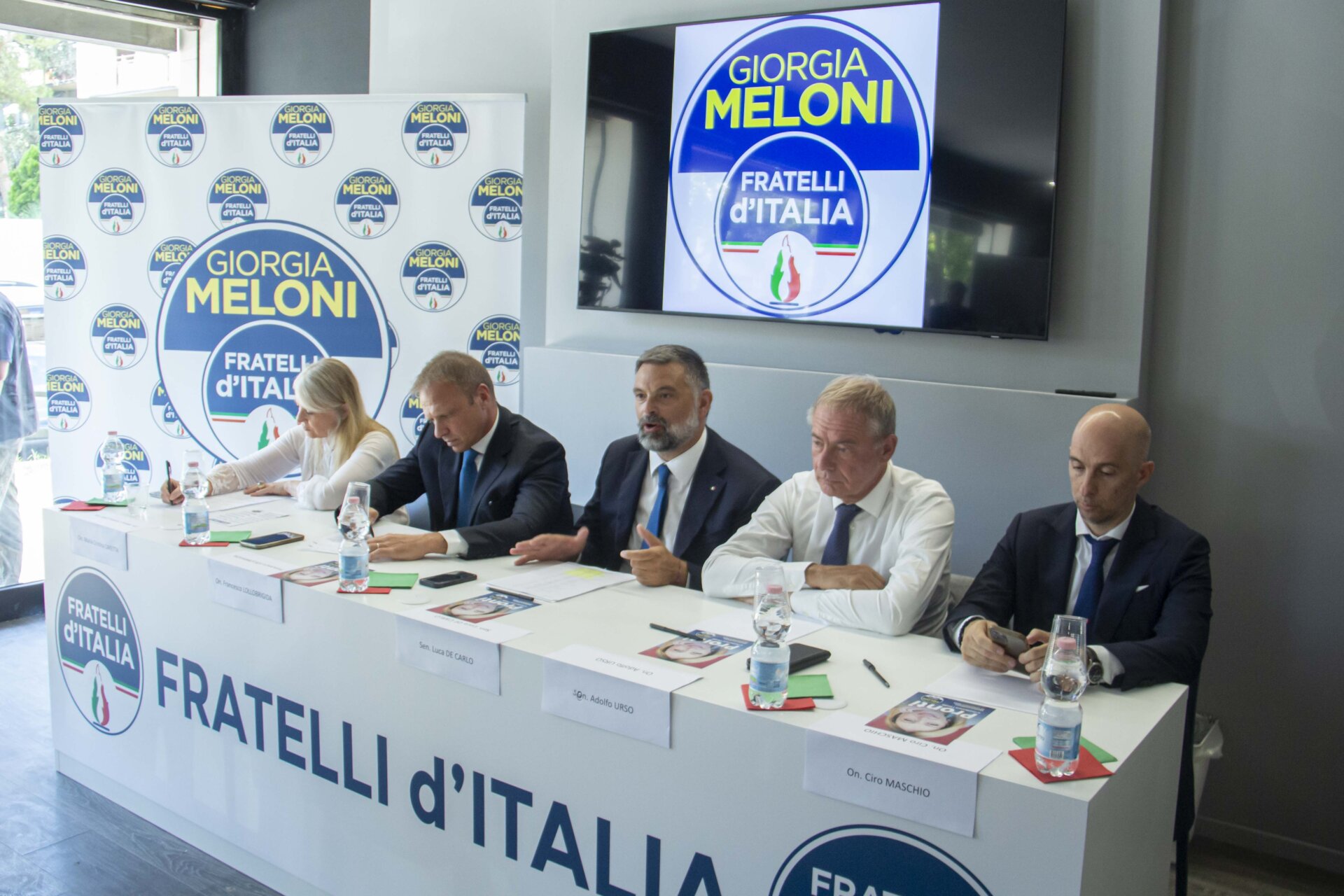 Conferenza stampa presentazione candidati Fratelli d'Italia (2)