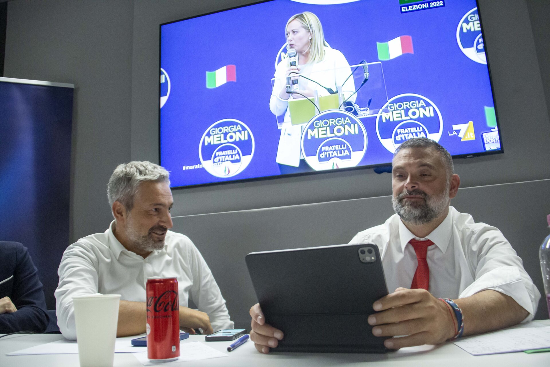 Fratelli d'Italia - Attesa e festeggiamenti scrutini elezioni politiche 2022 (4)