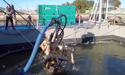 Un robot pescatore pulisce i fondali della Laguna di Venezia
