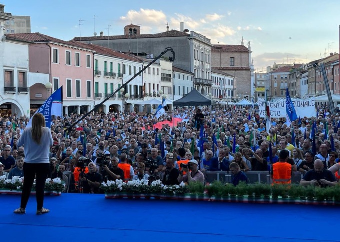 Qui Mestre, il ruggito di Giorgia Meloni in Veneto: “Autonomia? Noi manteniamo sempre gli impegni presi”