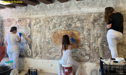 Il fregio pittorico di Palazzo Corner Mocenigo è tornato agli antichi splendori