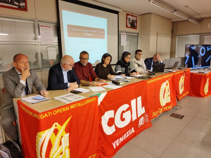 Maxi processo per corruzione e caporalato, imputati 12 dirigenti Fincantieri: Fiom Veneto e Venezia e Cgil Veneto parti civili