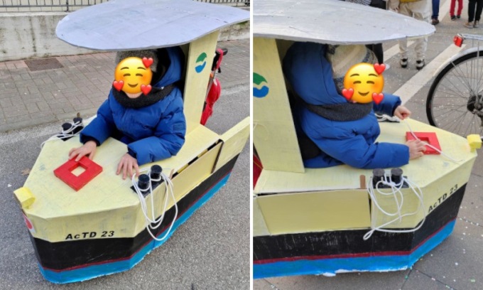 Dopo la bimba spazzina arriva il piccolo conducente di vaporetto