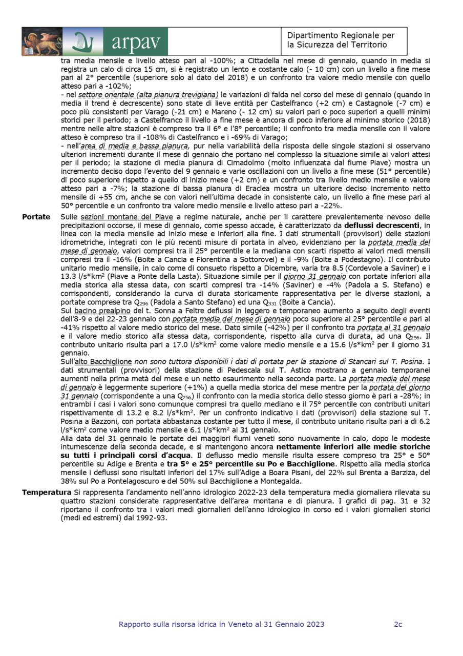 Rapporto sulla risorsa idrica in Veneto al 31 gennaio 2023_page-0005