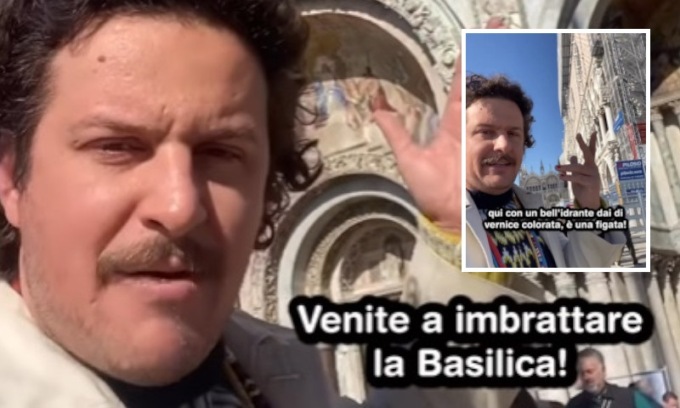 “Venite a imbrattare San Marco e Palazzo Ducale”: blogger provoca gli attivisti di Ultima Generazione