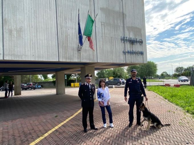 Libri, aule, studenti e… marijuana: il fiuto infallibile di Corina guida gli agenti verso la droga
