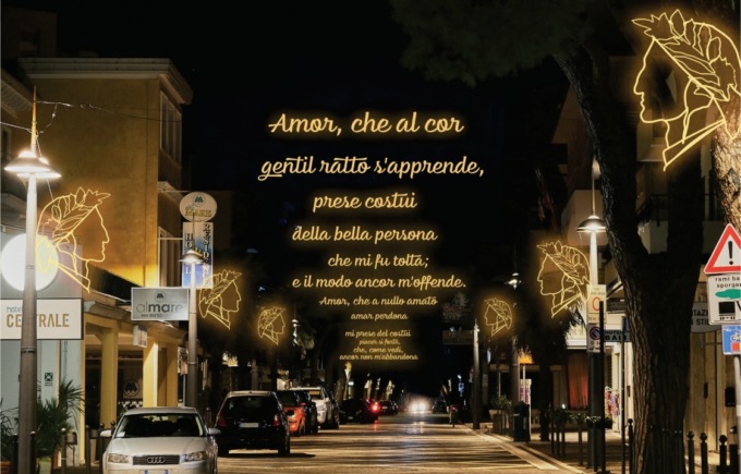 La poesia del Sommo Poeta Dante illumina il Lido di Jesolo