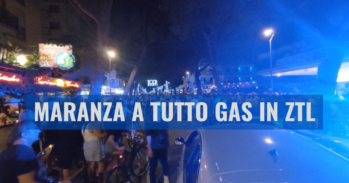 Jesolo Maranza con le auto truccate in Ztl a tutto gas tra i pedoni