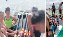 Barca a remi si rovescia vicino a ponte della Libertà, nove ragazzi finiti in acqua