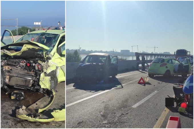 Scontro fra tre auto sul ponte Translagunare a Chioggia, cinque feriti