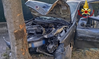 Auto si schianta contro un albero a Salzano, feriti gravemente due bambini