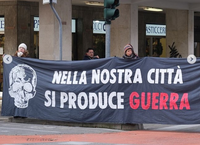 Proteste contro Leonardo Spa: Extinction Rebellion e Collettivo Sumud contro la macchina bellica