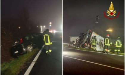 Tre incidenti nella notte in provincia di Venezia, a causa della nebbia: tre persone ferite