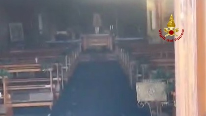Incendio nella chiesa di San Giusto a Gruaro, sacrestia distrutta dalle fiamme