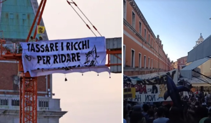 Le proteste “No Bezos” continuano: al centro anche la condanna della guerra e del sostegno a politiche di destra