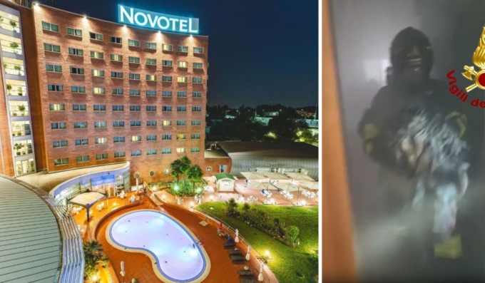Incendio al Novotel a Mestre: evacuati 434 ospiti, tra cui 160 minori